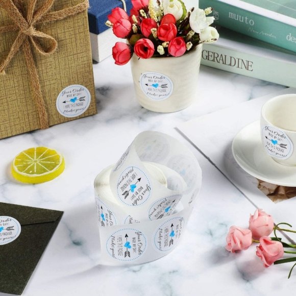 50 YOUR ORDER MADE MY DAY Stickers 1.5" - Picture 5 of 10